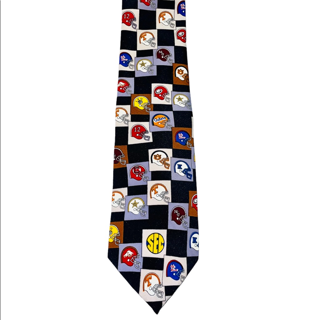 Ncaa Southeastern Conference Football Mens Tie Ncaa Southeastern Conference Football Mens Tie